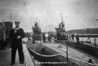 Submarines Springaren and U3 before 1953. Foto U3 arkiv.