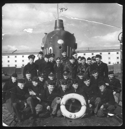 Submarine U3 crew, moored Karlskrona.