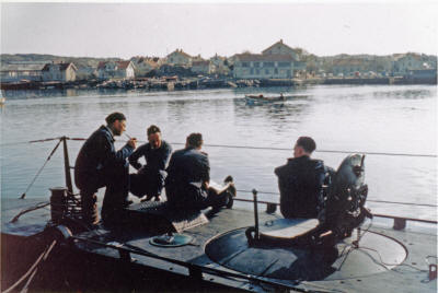 U3. Marstrand 1963  Fr.v. 1.M Enar Winberg och Chiefen Douglas Broman och Göran Teilman. Foto Rune Nilsson 