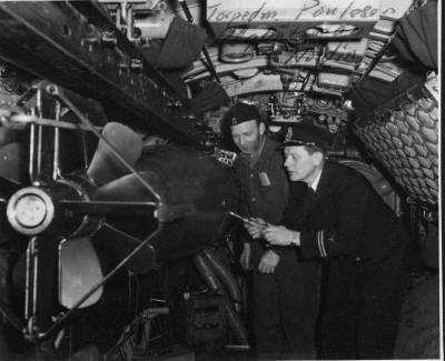 Submarine U3 torpedo room