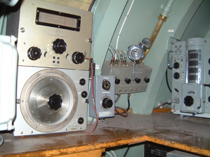 Submarine U3 Direction finding receiver, HF antenna tuning box, antenna switch and the VLF receiver.